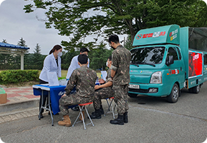 찾아가는 금연상담 활동 현장사진